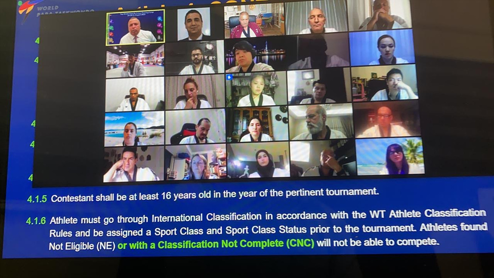 Virtual Training of Top 50 WT International Referees for Tokyo 2020 Paralympic_Photo 3
