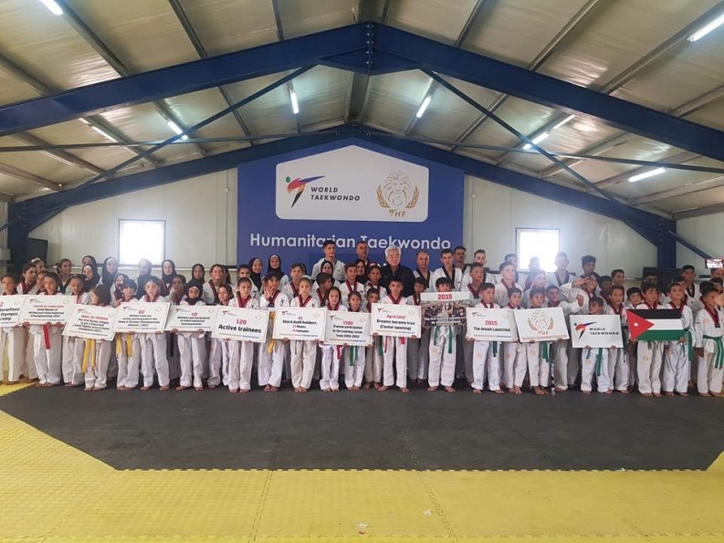 World Taekwondo President Opens Taekwondo Academy in Azraq Refugee Camp
